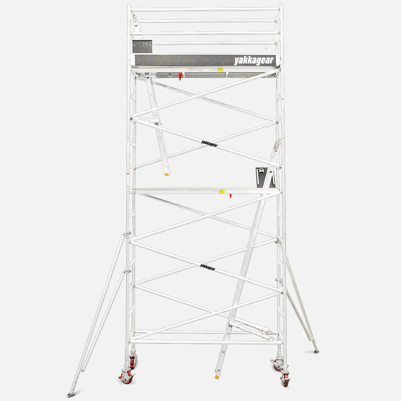 7.4m Reach Slim Aluminium Mobile Scaffolding (2.5m L x 0.7m W)
