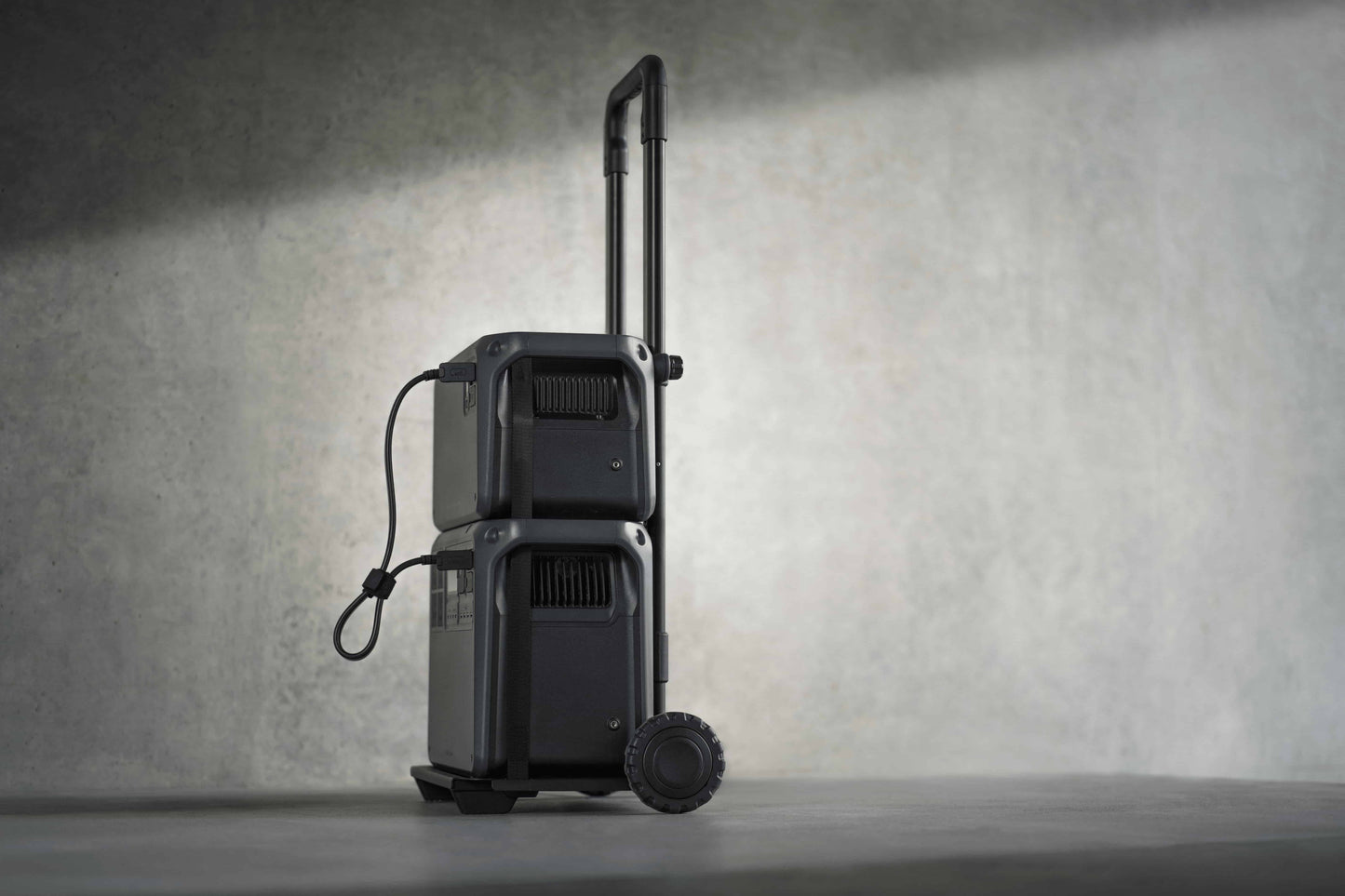 DJI Hand Truck — heavy-duty transport trolley shown on white background, designed for moving DJI Power stations and gear; ideal for tradies, site crews, and mobile technicians, available from Yakka Gear.