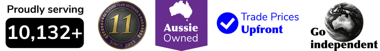 Since 2015 proudly serving over 10,132 Aussie organisations, Australian owned, trade pricing upfront. Go independent.