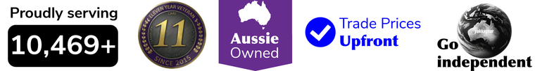 Since 2015, proudly serving over 10,469 Aussie tradies, businesses, renovators. Australian owned, trade pricing upfront. Go independent.