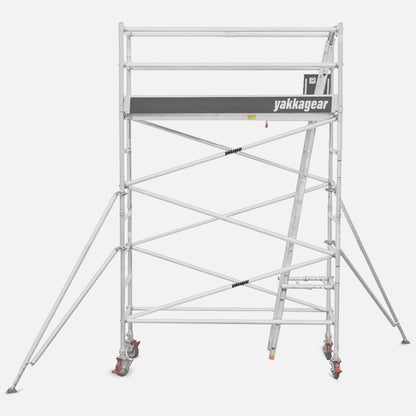 5.4m Reach Slim Aluminium Mobile Scaffolding (2.5m L x 0.7m W