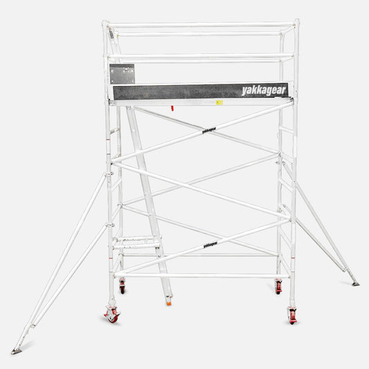 5.4m Reach Wide Aluminium Mobile Scaffolding (2.5m L x 1.3m W)