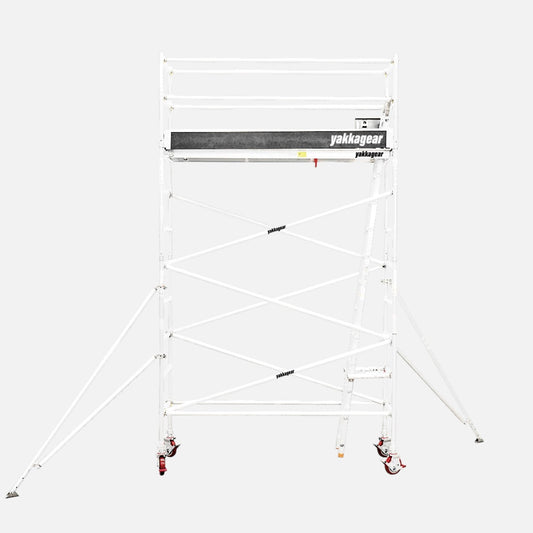 5.8m Reach Slim Aluminium Mobile Scaffolding (2.5m L x 0.7m W)