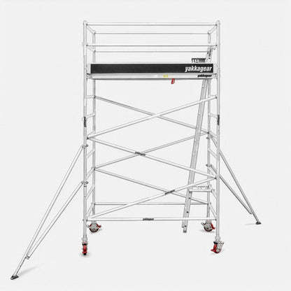 5.8m Reach Wide Aluminium Mobile Scaffolding (2.5m L x 1.3m W)