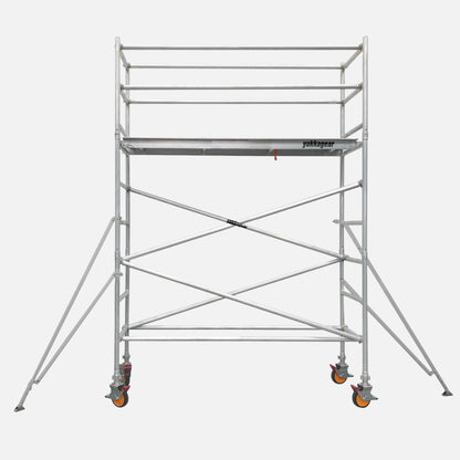 5m Reach Slim Aluminium Mobile Scaffolding (2.5m L x 0.7m W