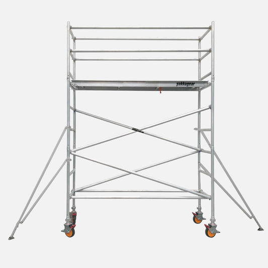 5.0m Reach Slim Aluminium Mobile Scaffolding (2.5m L x 0.7m W