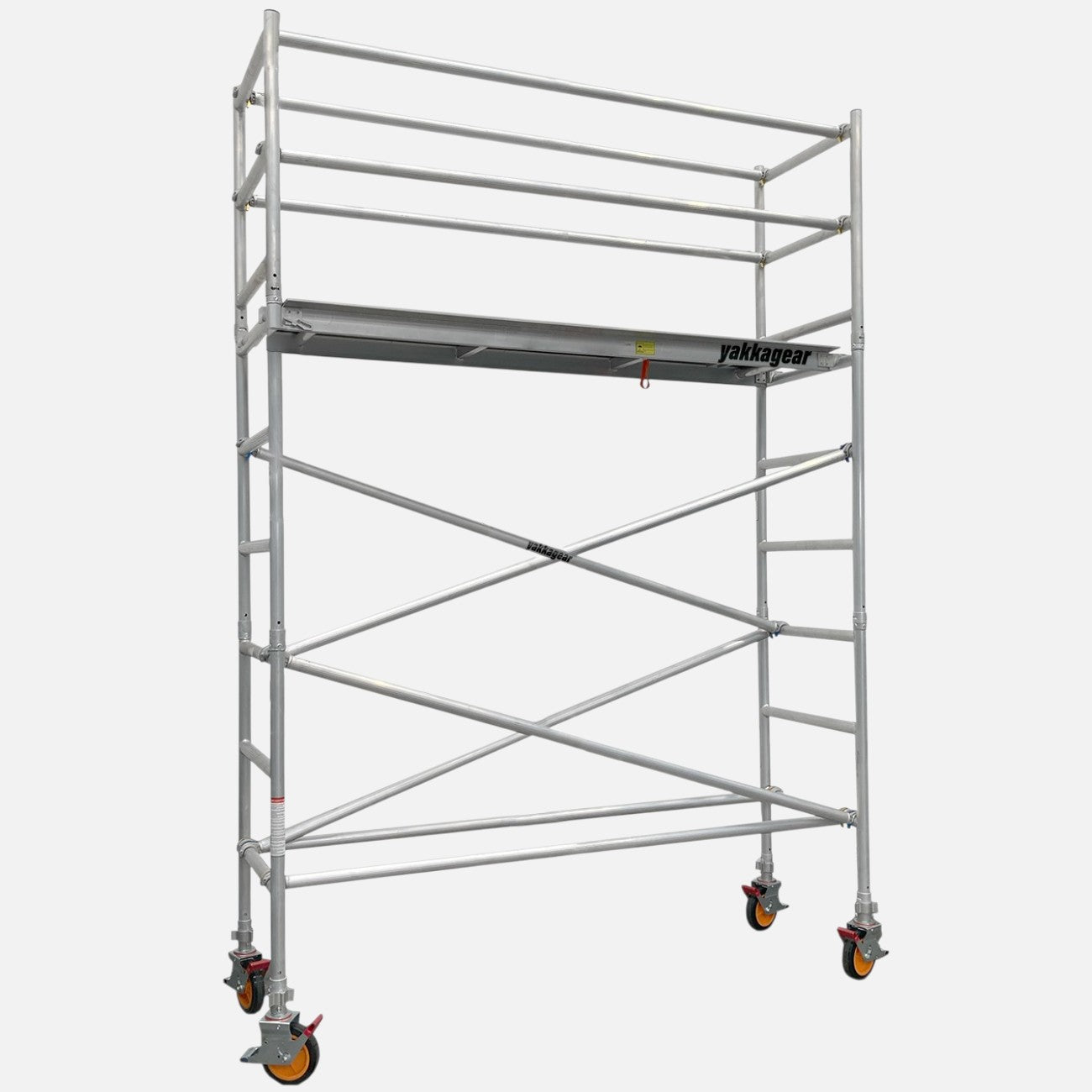 5m Reach Wide Aluminium Mobile Scaffolding (2.5m L x 1.3m W)