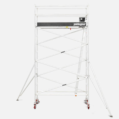 6.2m Reach Slim Aluminium Mobile Scaffolding (2.5m L x 0.7m W)