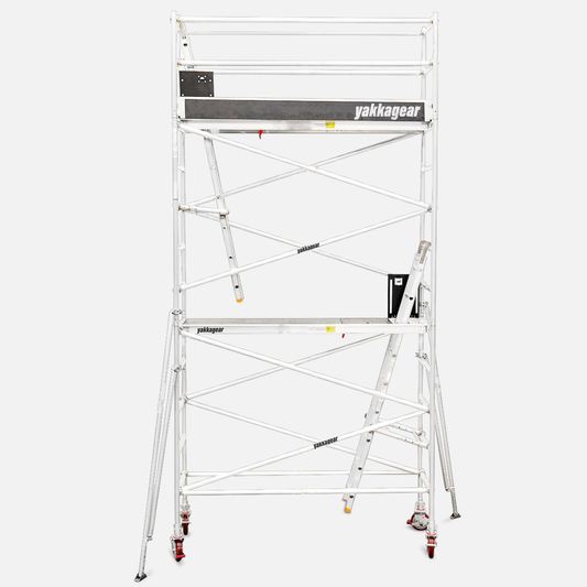 6.6m Reach Slim Aluminium Mobile Scaffolding (2.5m L x 0.7m W)