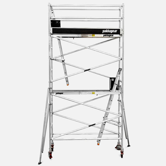 6.6m Reach Slim Aluminium Mobile Scaffolding (2.5m L x 0.7m W)