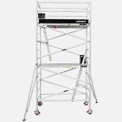 6.6m Reach Wide Aluminium Mobile Scaffolding (2.5m L x 1.3m W)