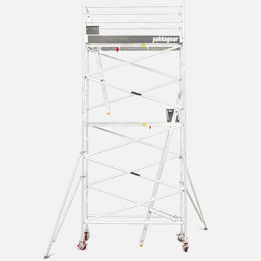 5.4m Reach Slim Aluminium Mobile Scaffolding (2.5m L x 0.7m W