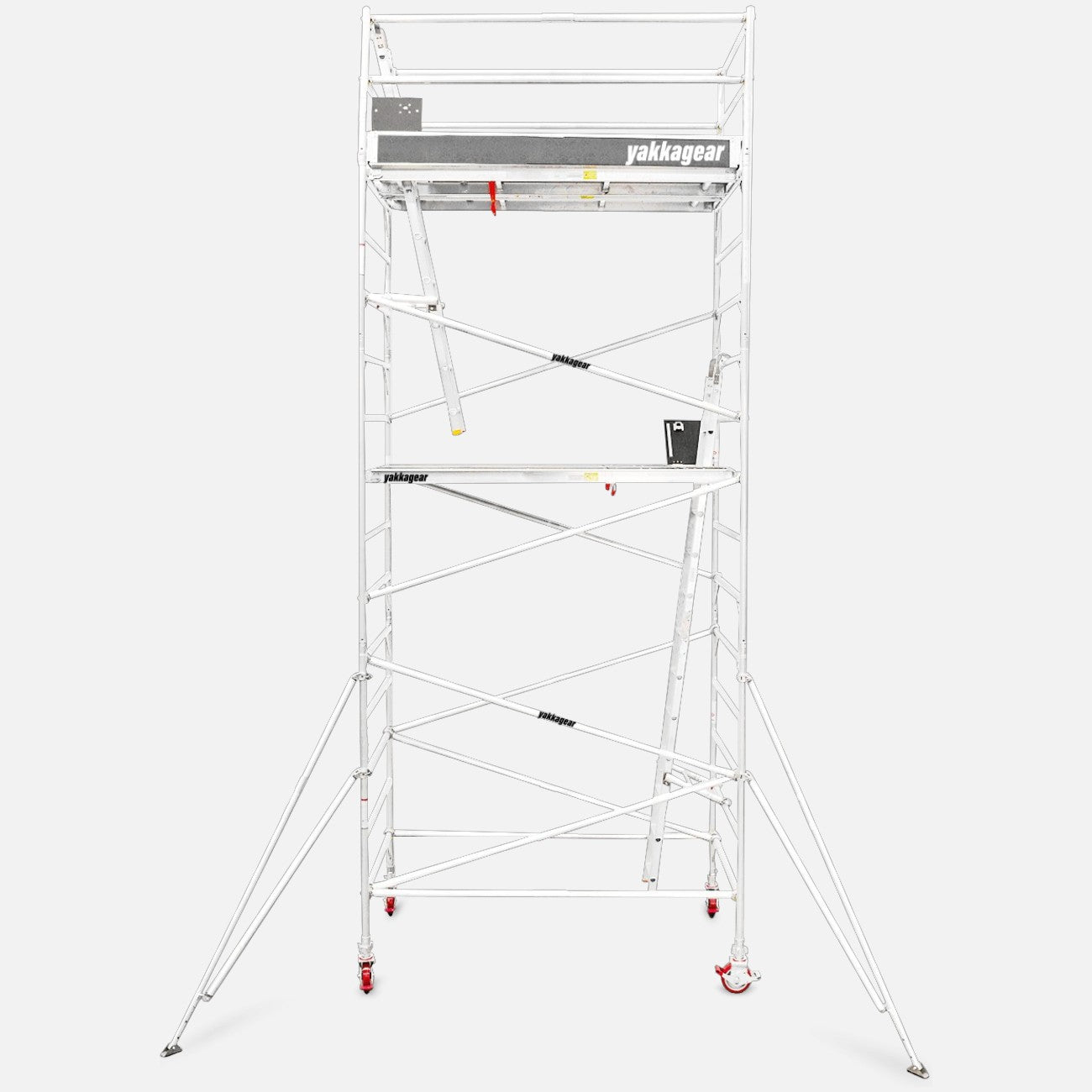7.8m Reach Wide Aluminium Mobile Scaffolding (2.5m L x 1.3m W)