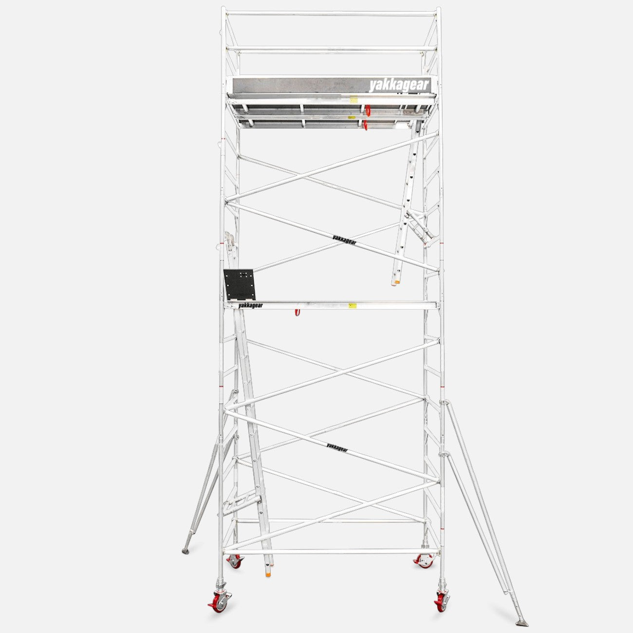 8.2m Reach Wide Aluminium Mobile Scaffolding (2.5m L x 1.3m W)