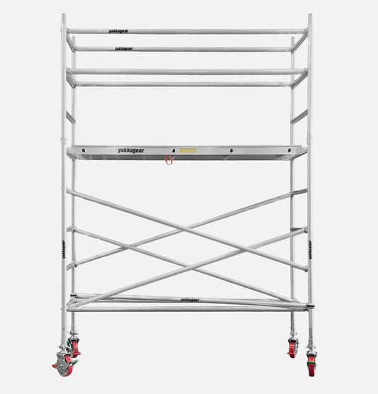 4.6m Reach Long Aluminium Mobile Scaffolding (2.5m L x 0.74m W)