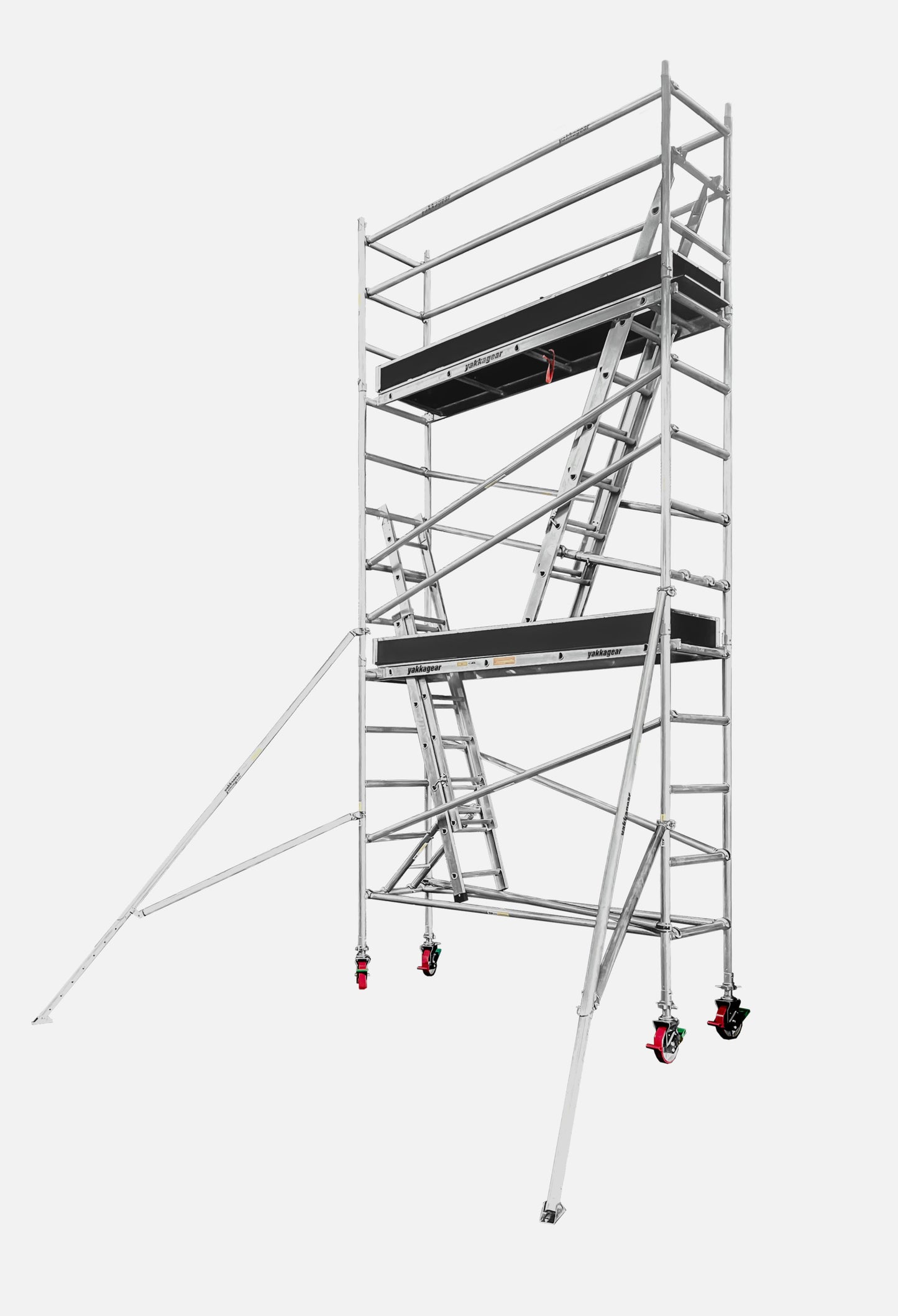 6.6m Reach Long Aluminium Mobile Scaffolding (2.5m L x 0.74m W)