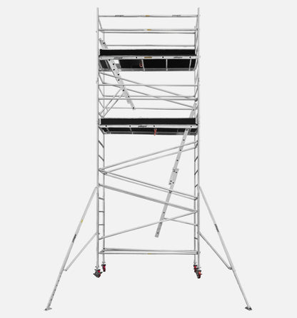8.6m Reach Long Aluminium Mobile Scaffolding (2.5m L x 0.74m W)