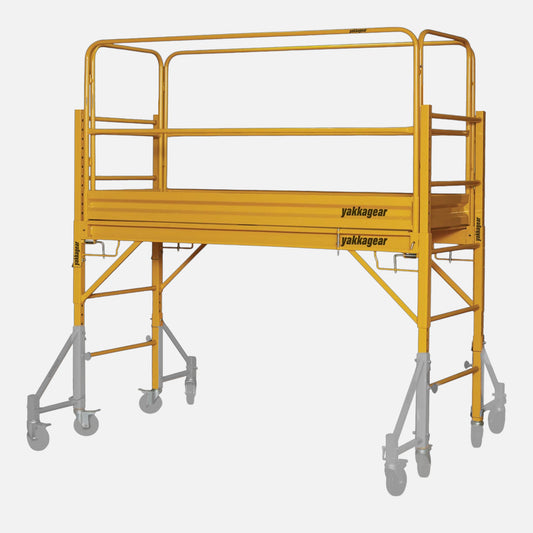 Rapid Mobile Scaffold + Guardrail (1.87m L x 0.73m W)