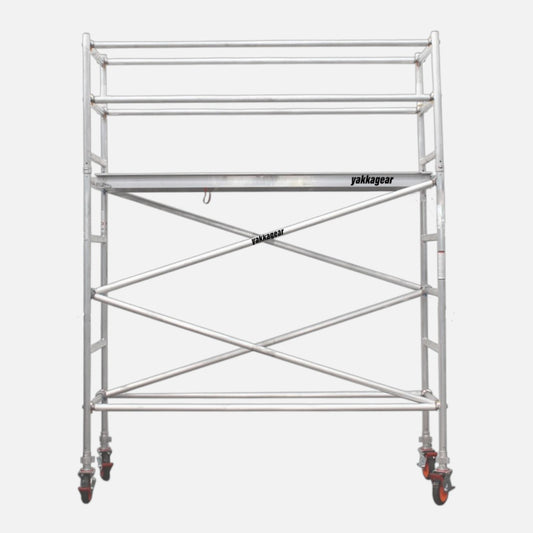 4.6m Reach Slim Aluminium Mobile Scaffolding (2.5m L x 0.7m W)