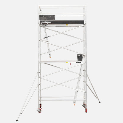 7.0m Reach Slim Aluminium Mobile Scaffolding (2.5m L x 0.7m W)