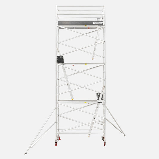 8.6m Reach Slim Aluminium Mobile Scaffolding (2.5m L x 0.7m W)